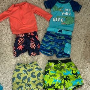 Baby boy swim lot